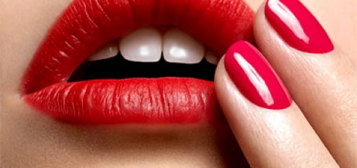 красная помада