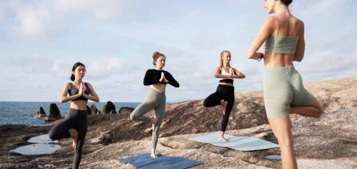 йога на пляже